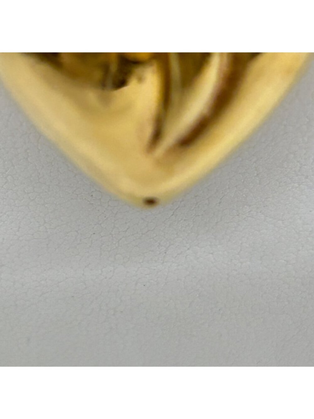 18K Gold Vermeil Sterling Silver Necklace Heart Omega Veronese Reversible 19.69g - Picture 6 of 16